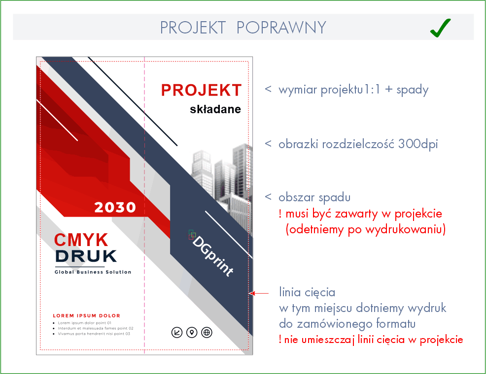 składane - przygotowanie projektu DGprint.pl OK